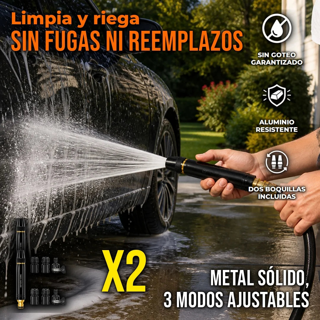 Pack x2 Boquilla Para Manguera Cañon De Agua De Alta Presión