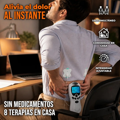Electroestimulador TENS Digital Con 8 Modos Terapéuticos y 15 Niveles De Intensidad
