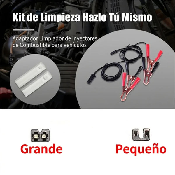 Kit Universal Limpieza de Inyectores con 2 Conectores Para Moto / Auto