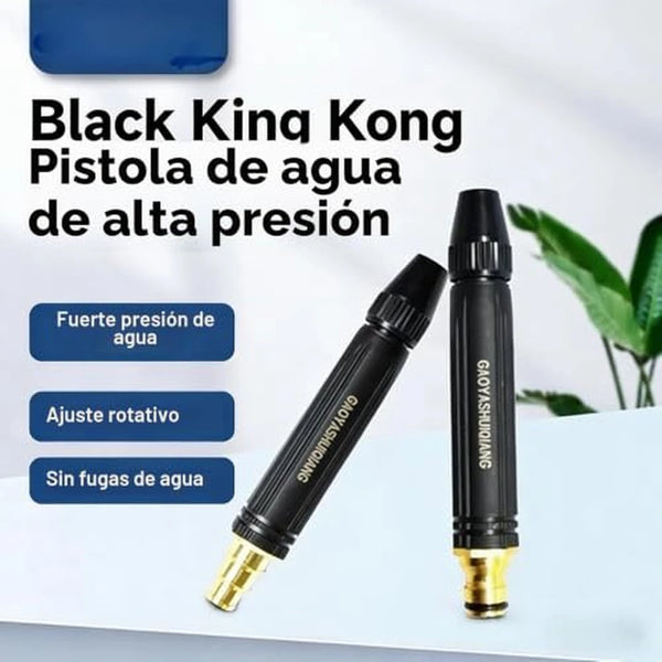 Kit x2 Boquilla de Manguera Metal Antifugas Con 3 Modos Ajustables Para Jardín / Lavado de Auto