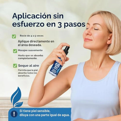 Aceite De Magnesio En Spray 100% Puro Alivio De Dolores Y Bienestar