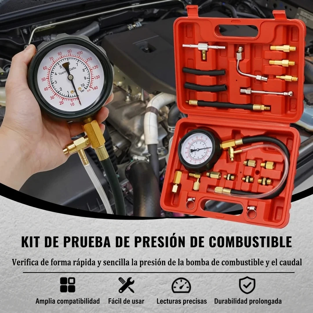 Kit Medidor De Presión Inyector De Combustible Diagnóstico Universal