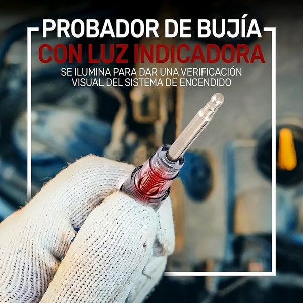 Probador de Chispa y Bobina Para Bujía — Diagnóstico Visual Para Carros y Motores Pequeños