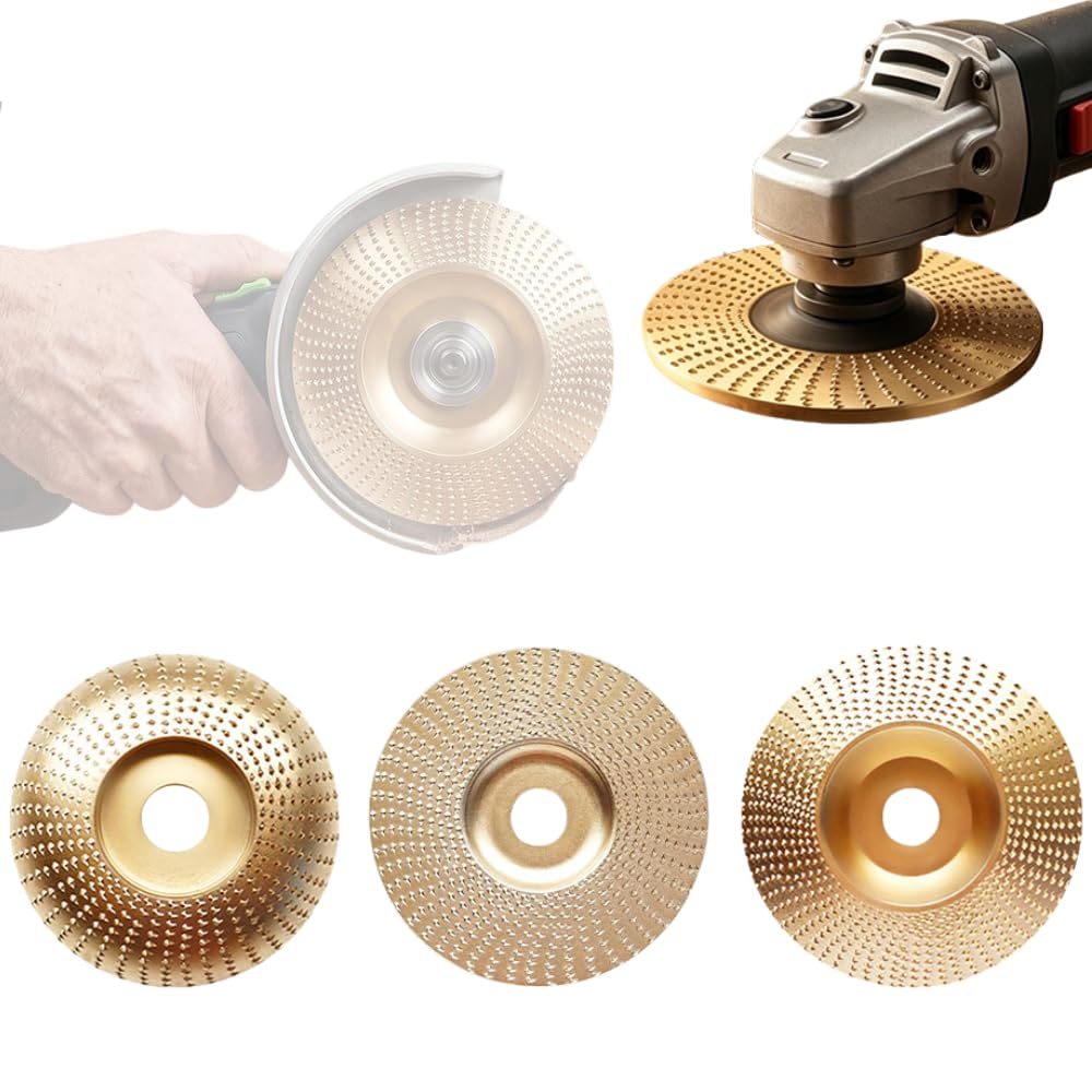 Set X5 Discos Amoladora Para Tallado Y Pulido Madera