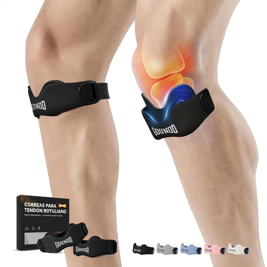 Pack x2 Bandas de Soporte Para Tendón Rotuliano Estabilización de Rótula