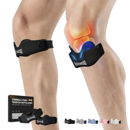 Pack x2 Bandas de Soporte Para Tendón Rotuliano Estabilización de Rótula
