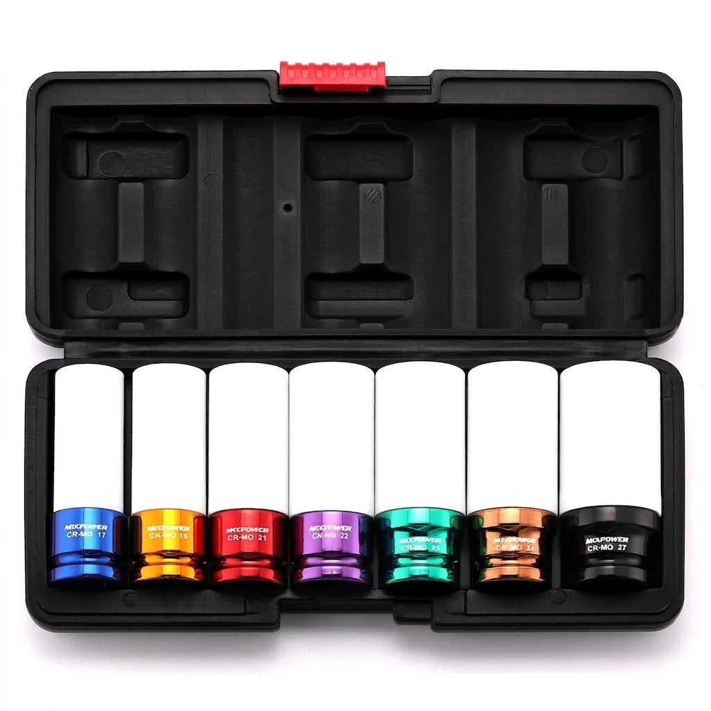 Kit x7 Copas Llave De Impacto ½  Protección Anti Rayones