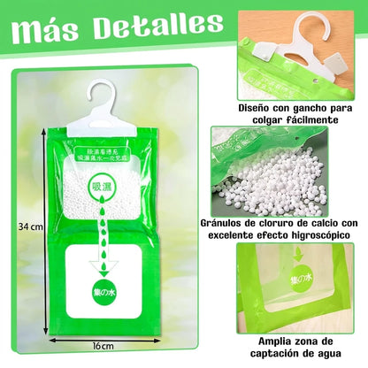 Pack x25 Bolsas Absorbentes Deshumidificadoras Para Armario