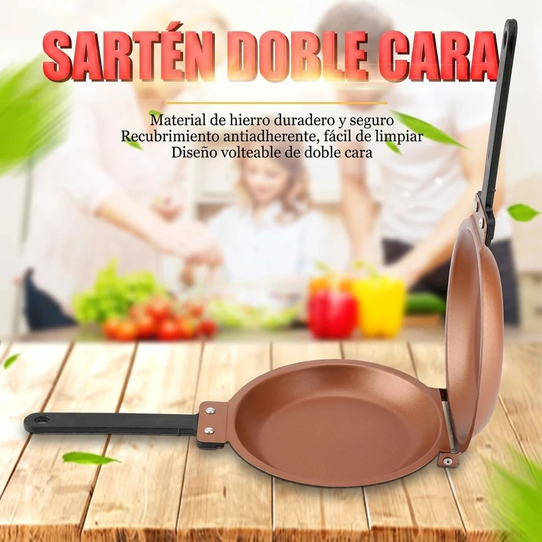 Sartén Doble Cara Anti Adherente