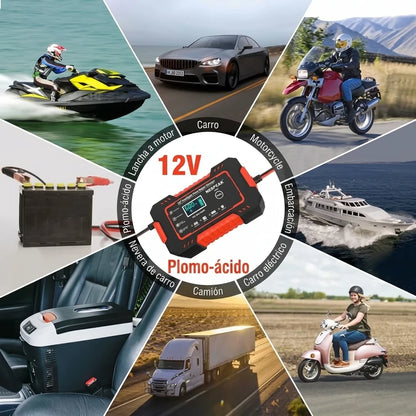 Cargador Inteligente De Batería De Carro 12V 6A
