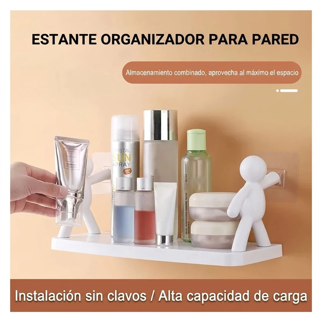 Estante Organizador Flotante Multiusos Fijación Sin Perforación