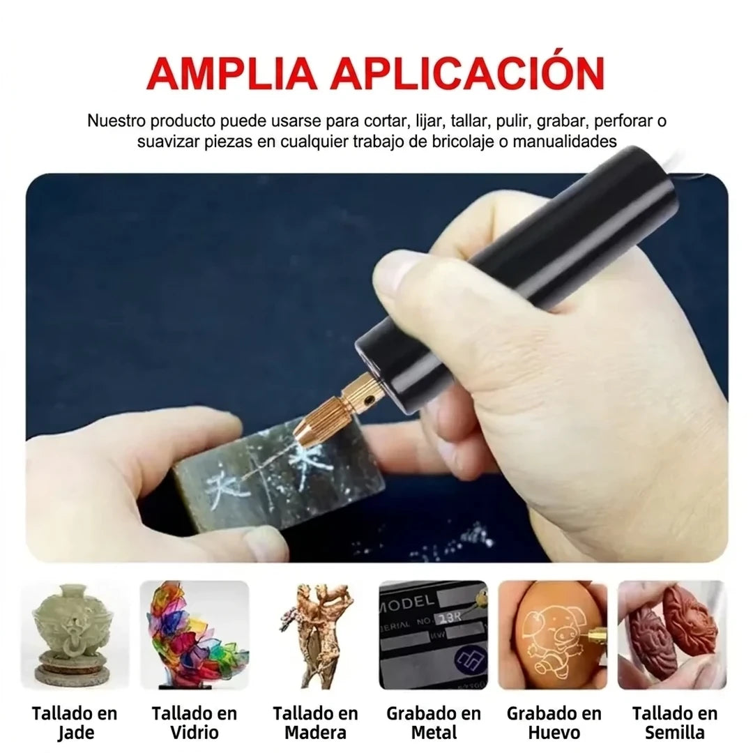Kit Mini Taladro Eléctrico USB Para Manualidades