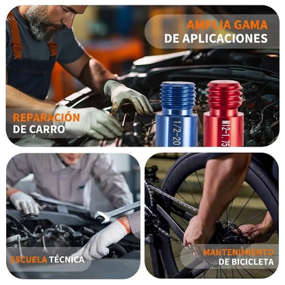 Kit X26 Piezas Comprobadores De Calibre Tuercas Y Tornillos