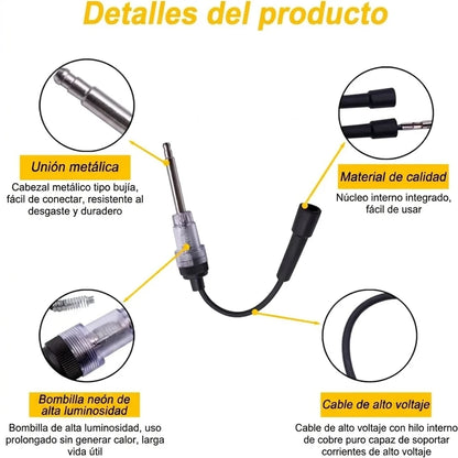 Pack X4 Probador LED De Bujías Automotriz