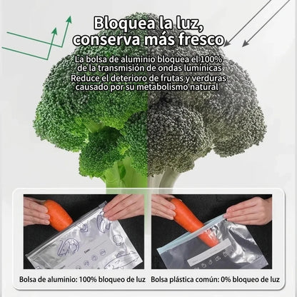 Pack X90 Bolsas De Almacenamiento Aluminio Con Cremallera Reutilizables