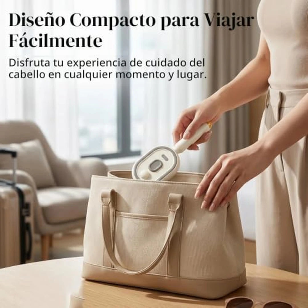 Cepillo Alisador 3 En 1 Eléctrico De Vapor Masaje, Peinado Y Rocíado