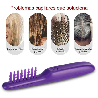Cepillo Desenredante Eléctrico Cabello Húmedo Y Seco