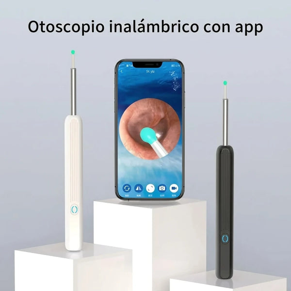 Otoscopio Visual WiFi Con Cámara HD 1080P y Limpieza Segura Sin Riesgo