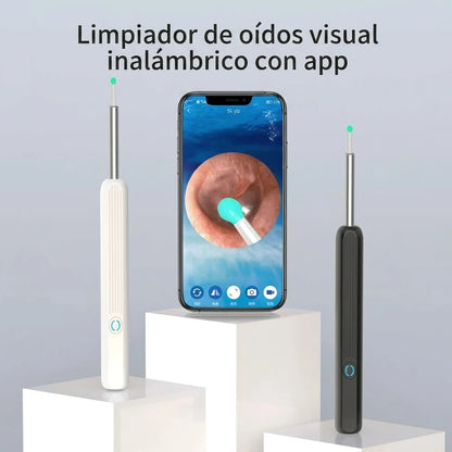 Limpiador De Oídos Eléctrico Inalámbrico Con Cámara Wi-Fi 1080p