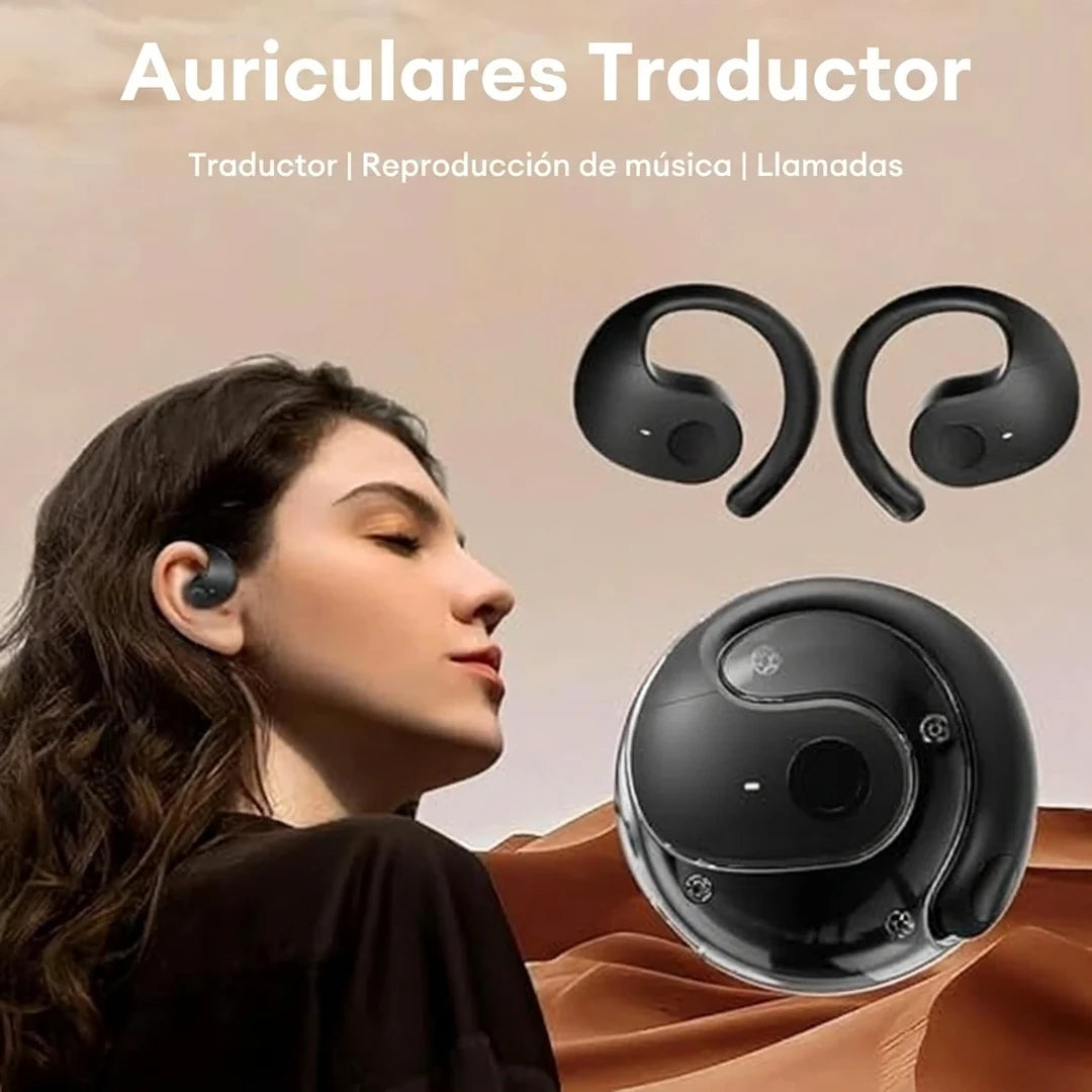 Auriculares Traductores Bluetooth Oído Abierto Tipo Esfera