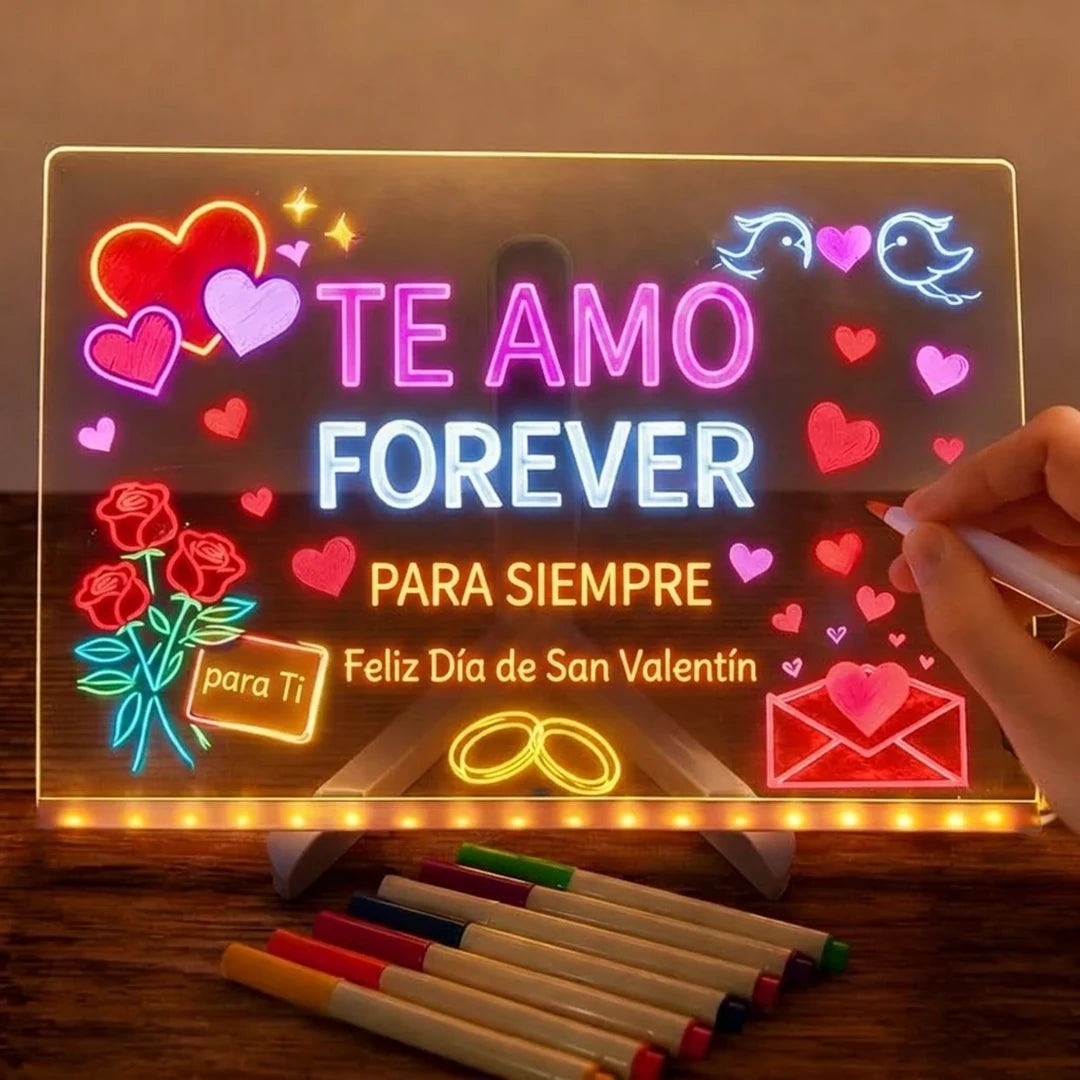 Tablero Mágico LED Acrílico Borrable 🎁Pague 1, Lleve 2 🎁