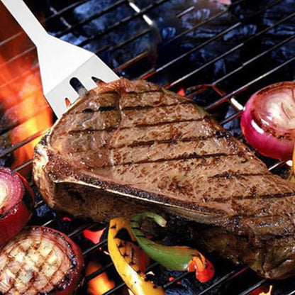 Kit Profesional de Utensilios Para Asado A La Parrilla Acero Inoxidable con Estuche