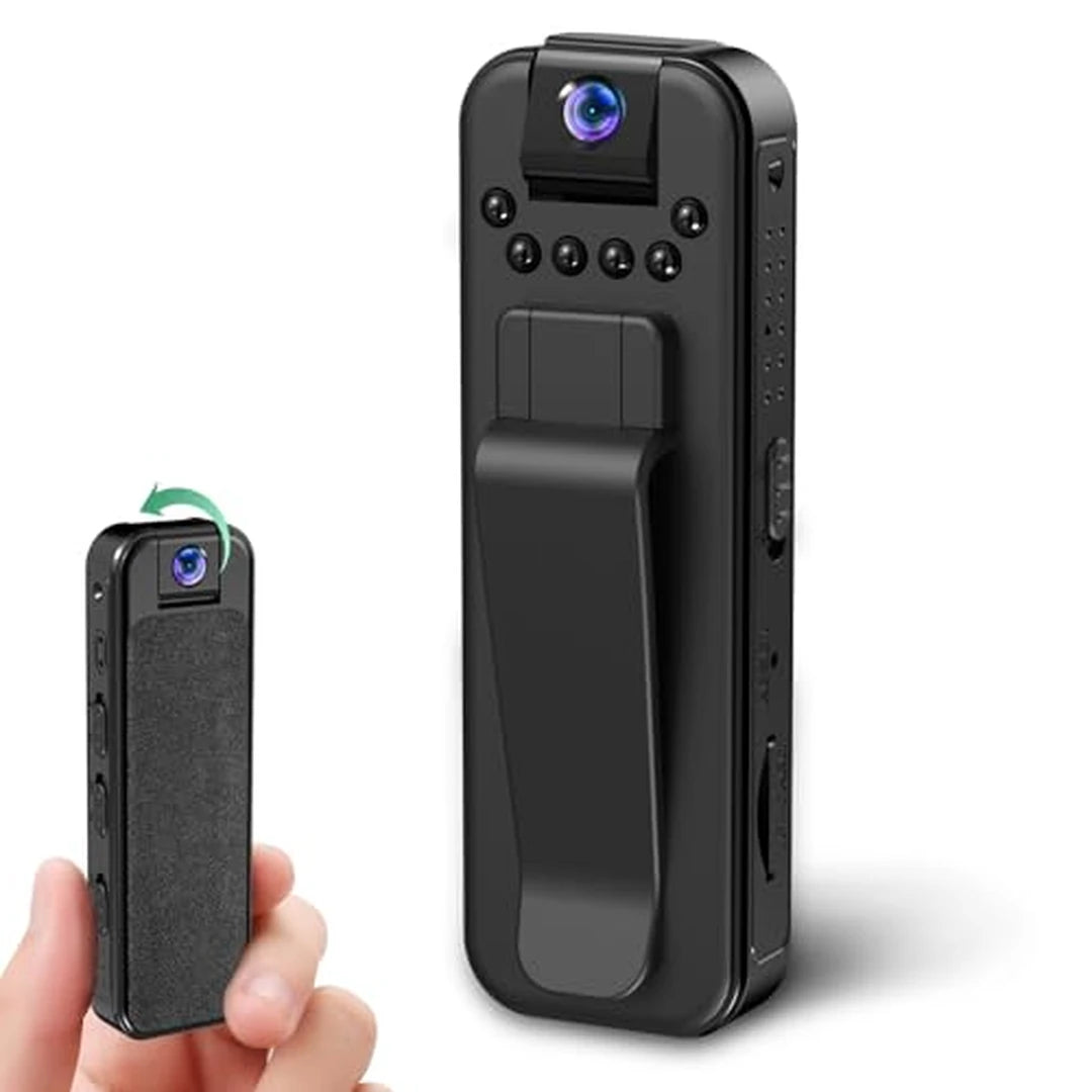 Cámara Corporal Pro Wi Fi Lente Giratorio 180° HD Visión Nocturna