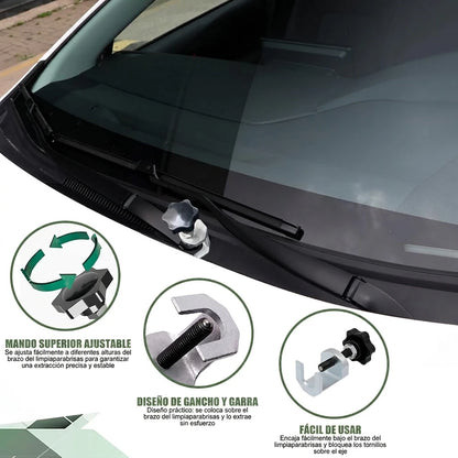 Pack x3 Extractor Brazo Limpia Parabrisas De Automóvil