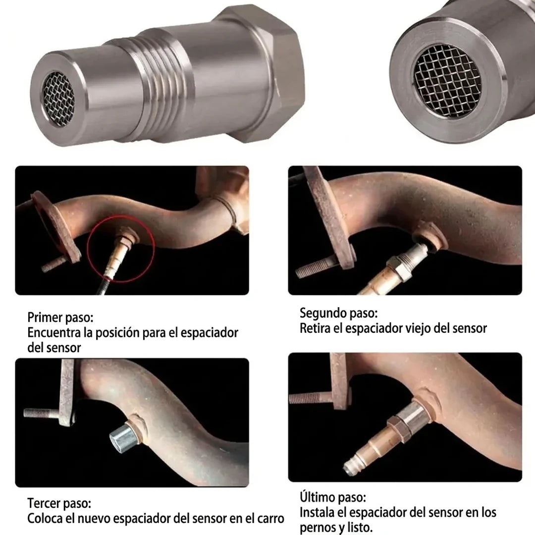 Adaptador Para Sensor De Oxígeno (O2) Con Mini Catalizador Integrado