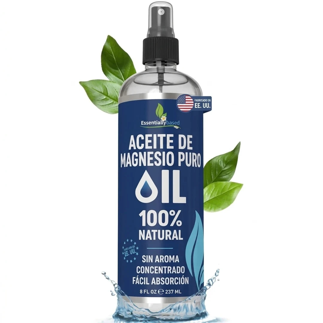Aceite De Magnesio En Spray 100% Puro Alivio De Dolores Y Bienestar
