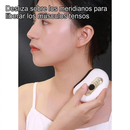 Masajeador Facial Portátil Gua Sha Micro Corriente Con Calor Y Vibración 🎁Pague 1, Lleve 2🎁