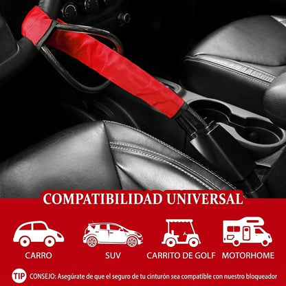 Cable Bloqueo De Volante Y Cinturón De Seguridad Universal