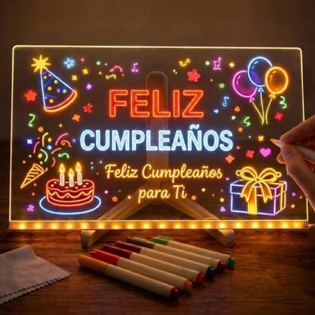 Tablero Mágico LED Acrílico Borrable 🎁Pague 1, Lleve 2 🎁