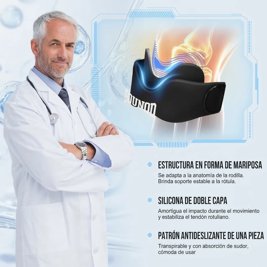 Pack x2 Bandas de Soporte Para Tendón Rotuliano Estabilización de Rótula