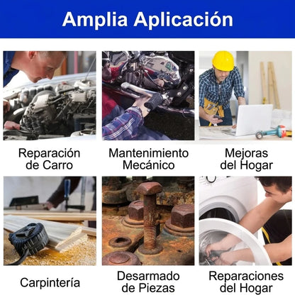 Pack X2 Mini Llave 1/4 Carraca Agarre Magnético 2 En 1