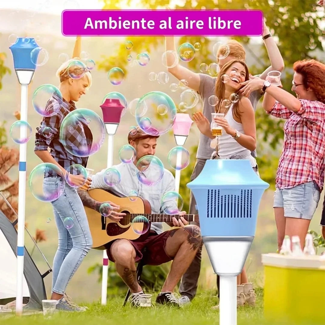 Máquina De Burbujas De Pie Con Luz Led Y Música
