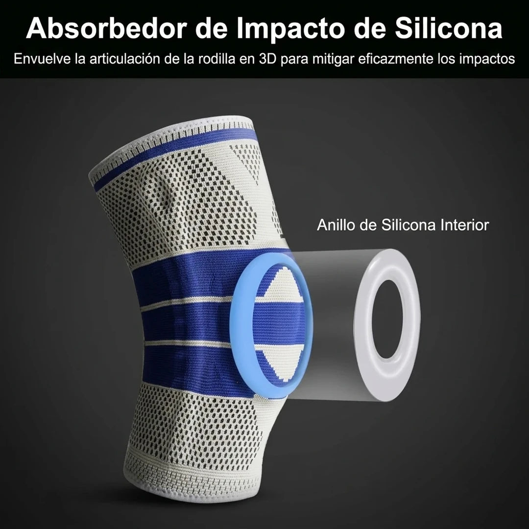 Kit x2 Rodillera De Compresión Para Rótula Con Soporte De Silicona