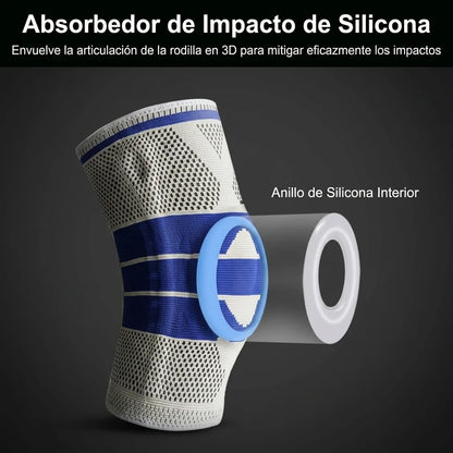 Kit x2 Rodillera De Compresión Para Rótula Con Soporte De Silicona