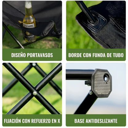 Silla De Camping Plegable Portátil