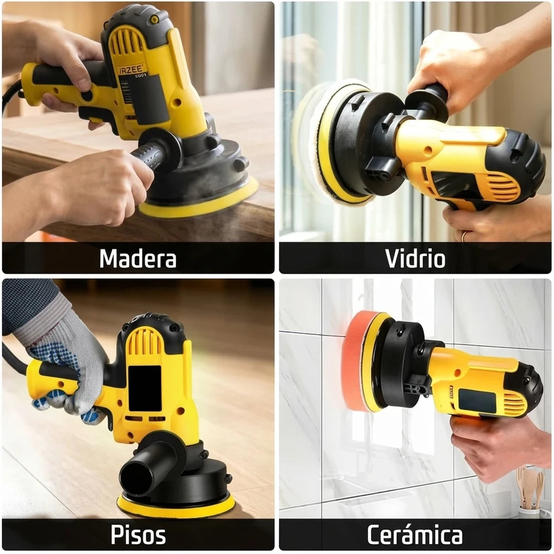Kit Polichadora Eléctrica Multifuncional con 6 Velocidades y Mango Auxiliar
