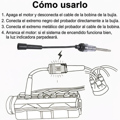 Pack X4 Probador LED De Bujías Automotriz