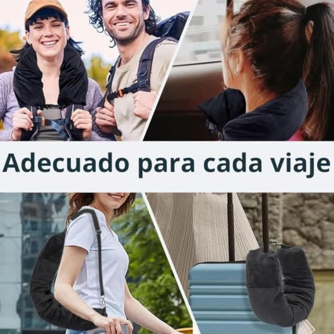 Almohada 2 En 1 De Viaje Rellenable Con Ropa Y Cojín Cervical