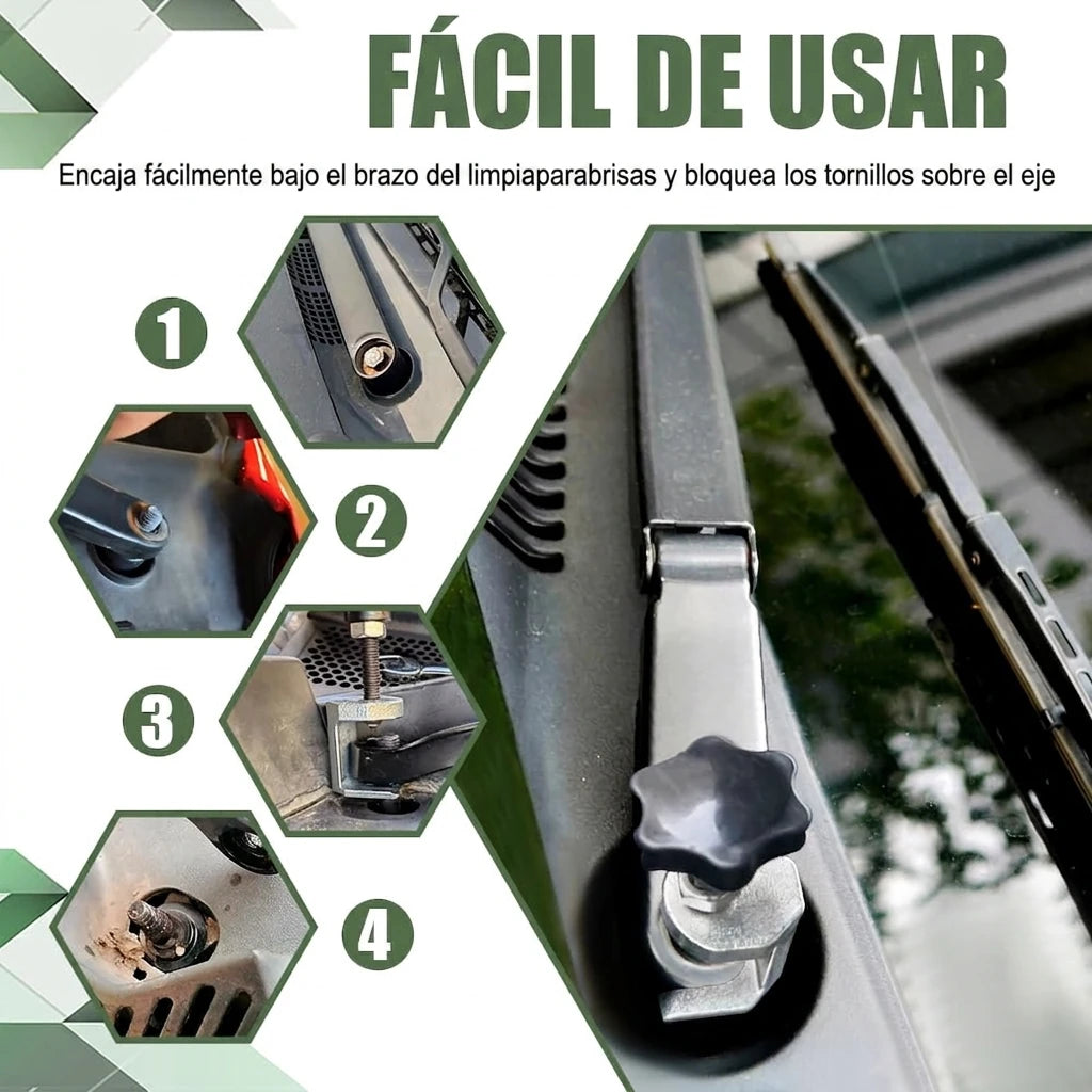 Pack x3 Extractor Brazo Limpia Parabrisas De Automóvil