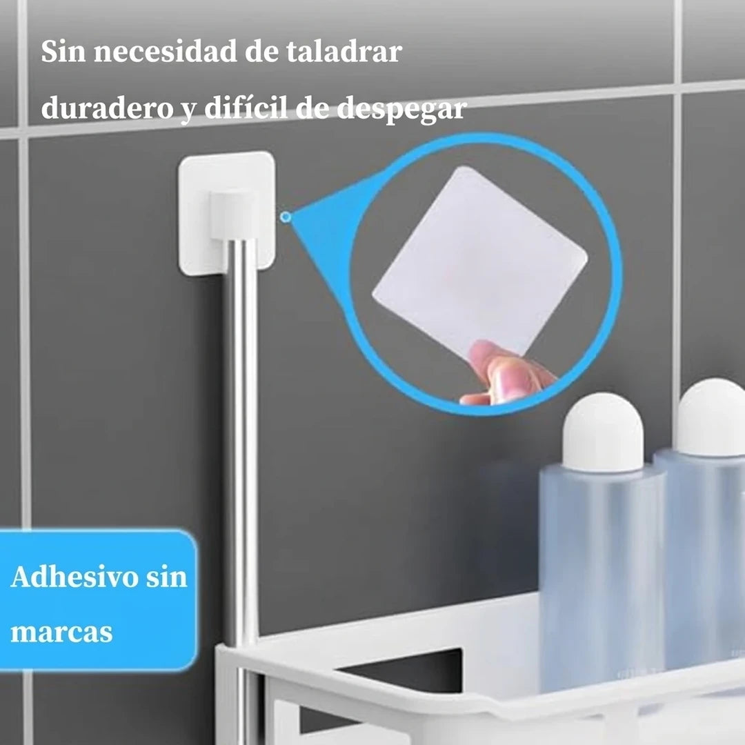 Estante Organizador Para Baño 3 Niveles Sobre Inodoro Sin Taladrar
