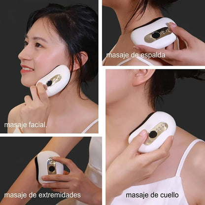 Masajeador Facial Portátil Gua Sha Micro Corriente Con Calor Y Vibración 🎁Pague 1, Lleve 2🎁
