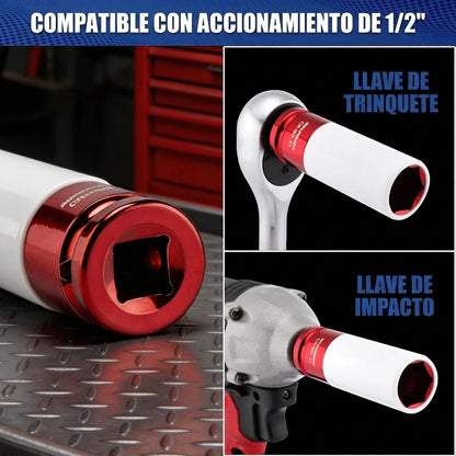 Kit x7 Copas Llave De Impacto ½  Protección Anti Rayones
