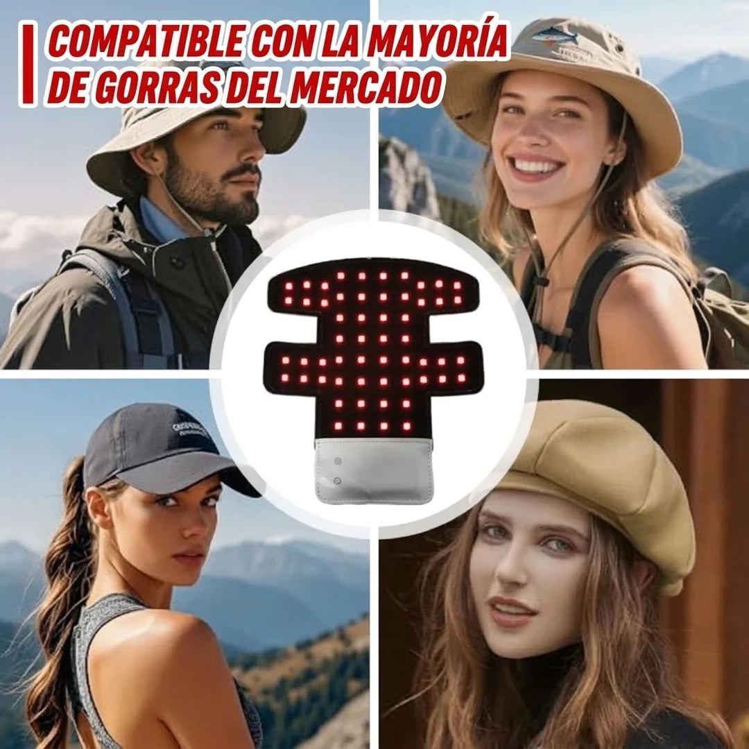 Gorra LED Terapia Crecimiento Capilar Luz Roja