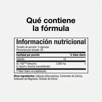 Suplemento Dietario Muscle Peptide 185 - 84 Cápsulas