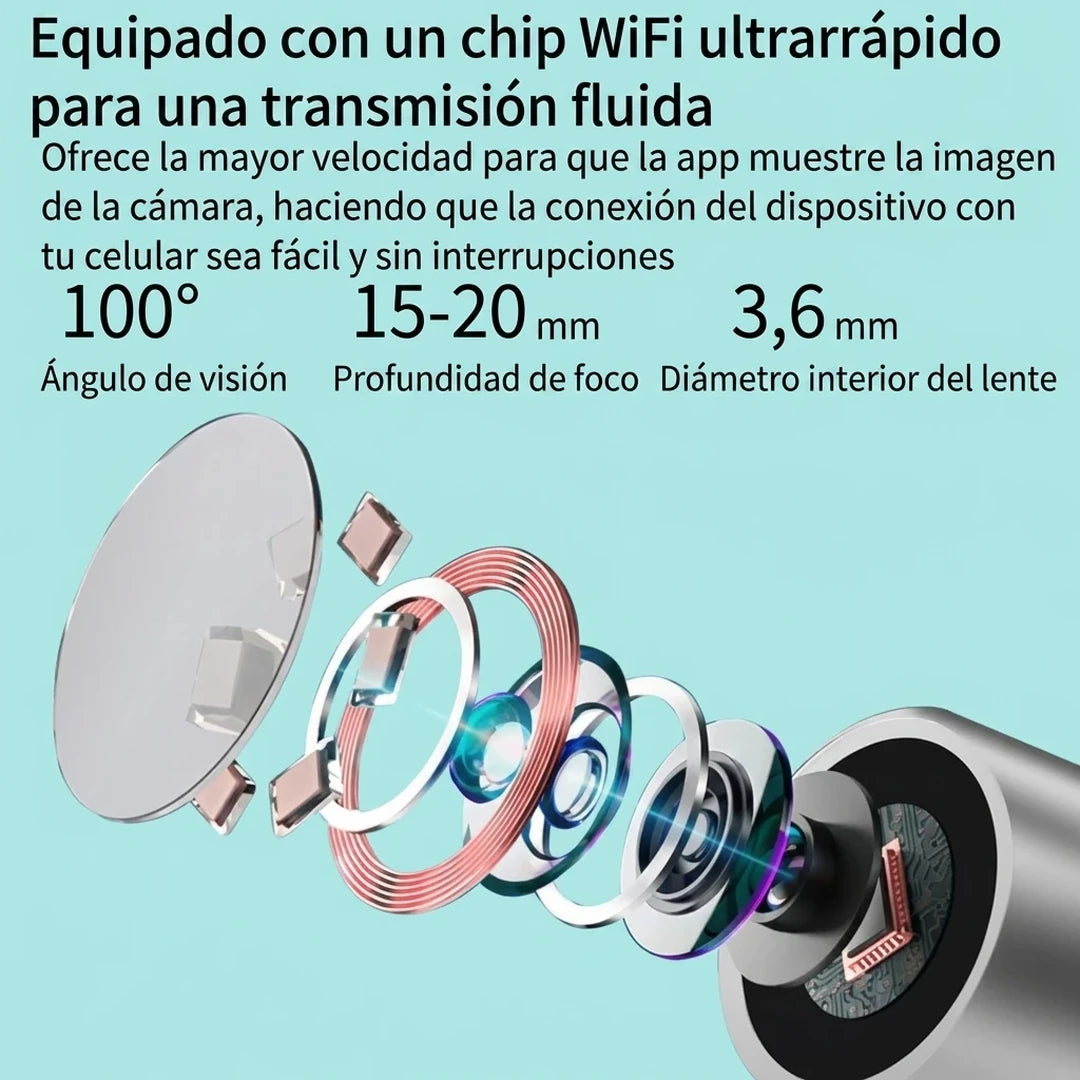 Limpiador De Oídos Eléctrico Inalámbrico Con Cámara Wi-Fi 1080p