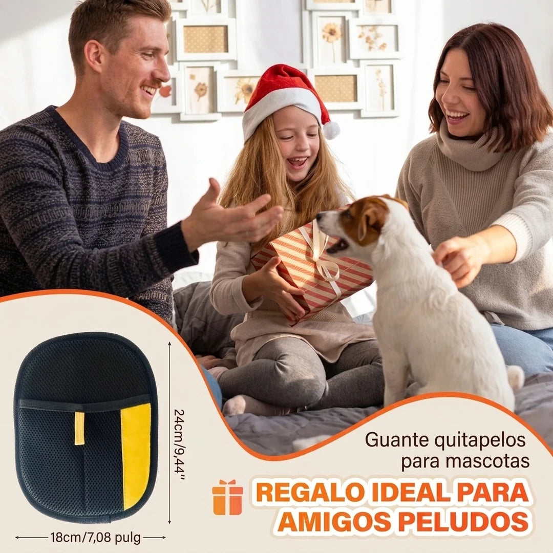 Pack X4 Guante Almohadilla Eliminador De Pelo Mascotas